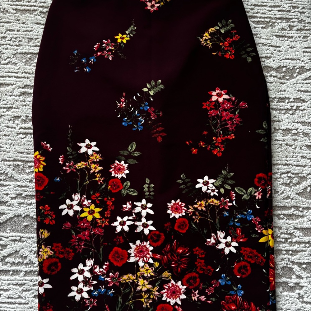 Floral Print Women's Skirt - Multicolor